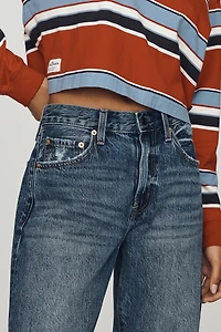 Pistola Lexi Mid-Rise Tapered-Leg Jeans