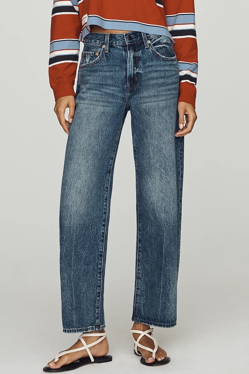 Pistola Lexi Mid-Rise Tapered-Leg Jeans