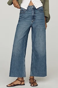 Pistola Lana High-Rise Cropped Wide-Leg Jeans