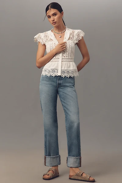 Edwin Sawyer Mid-Rise Boyfriend Jeans