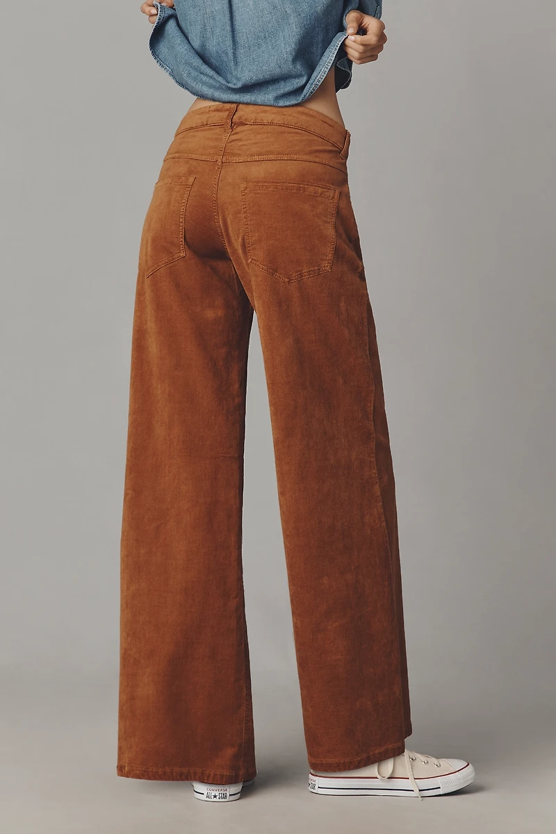 Pilcro Low-Rise Wide-Leg Jeans
