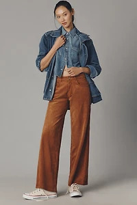 Pilcro Low-Rise Wide-Leg Jeans