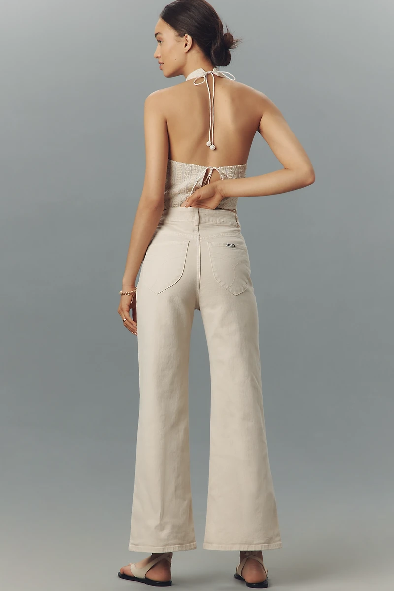 Rolla's Sailor Zip High-Rise Crop Wide-Leg Jeans