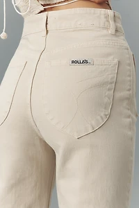 Rolla's Sailor Zip High-Rise Crop Wide-Leg Jeans