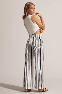 Rolla's Sailor High-Rise Crop Wide-Leg Jeans
