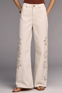 Rolla's Sailor Cotton High-Rise Relaxed Wide-Leg Jeans