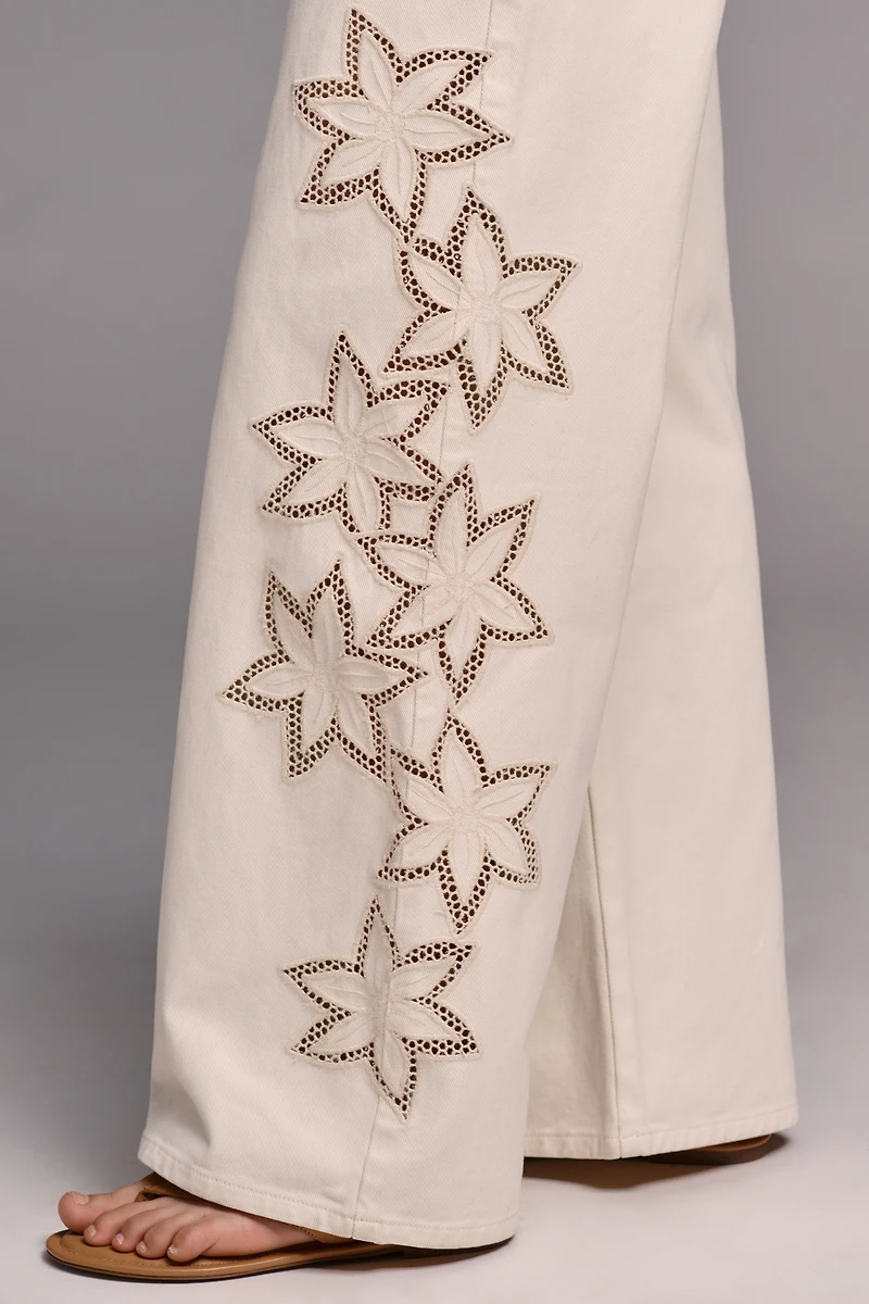 Rolla's Sailor Cotton High-Rise Relaxed Wide-Leg Jeans