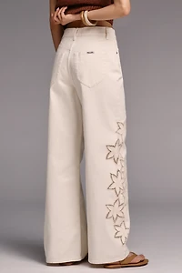 Rolla's Sailor Cotton High-Rise Relaxed Wide-Leg Jeans