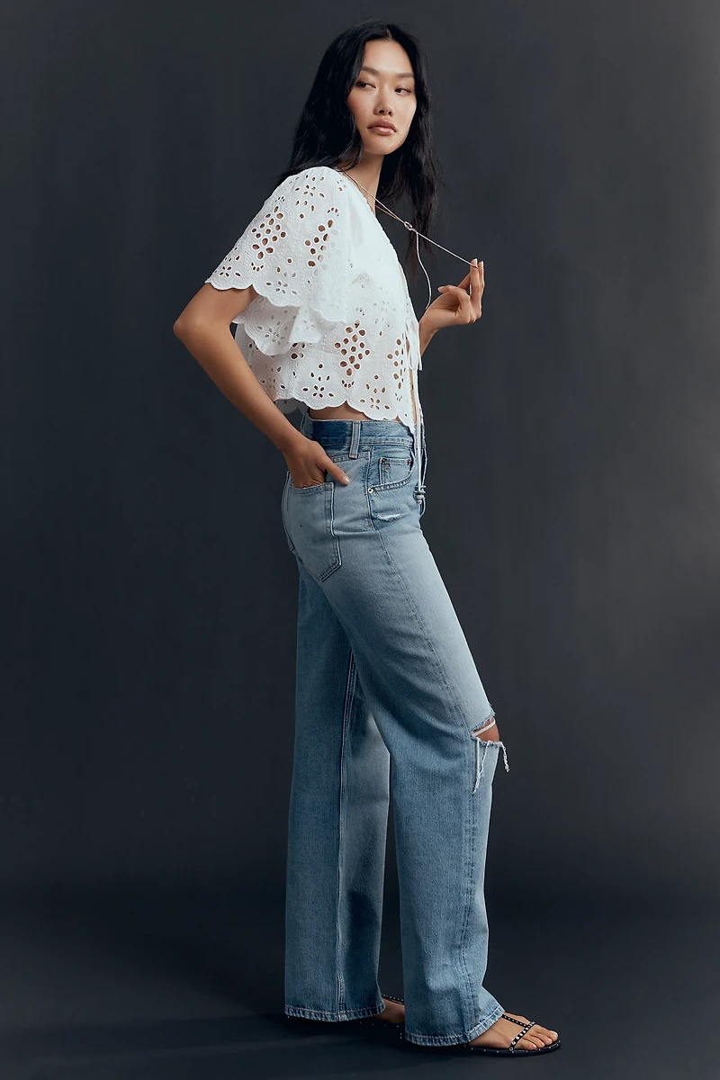 Ética Stanton Mid-Rise Relaxed Wide-Leg Jeans