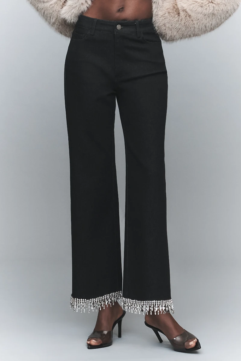 En Saison Leah Petite Rhinestone Jeans