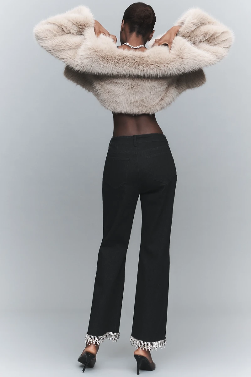 En Saison Leah Petite Rhinestone Jeans