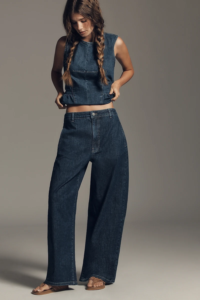 Maeve High-Rise Tapered Jeans