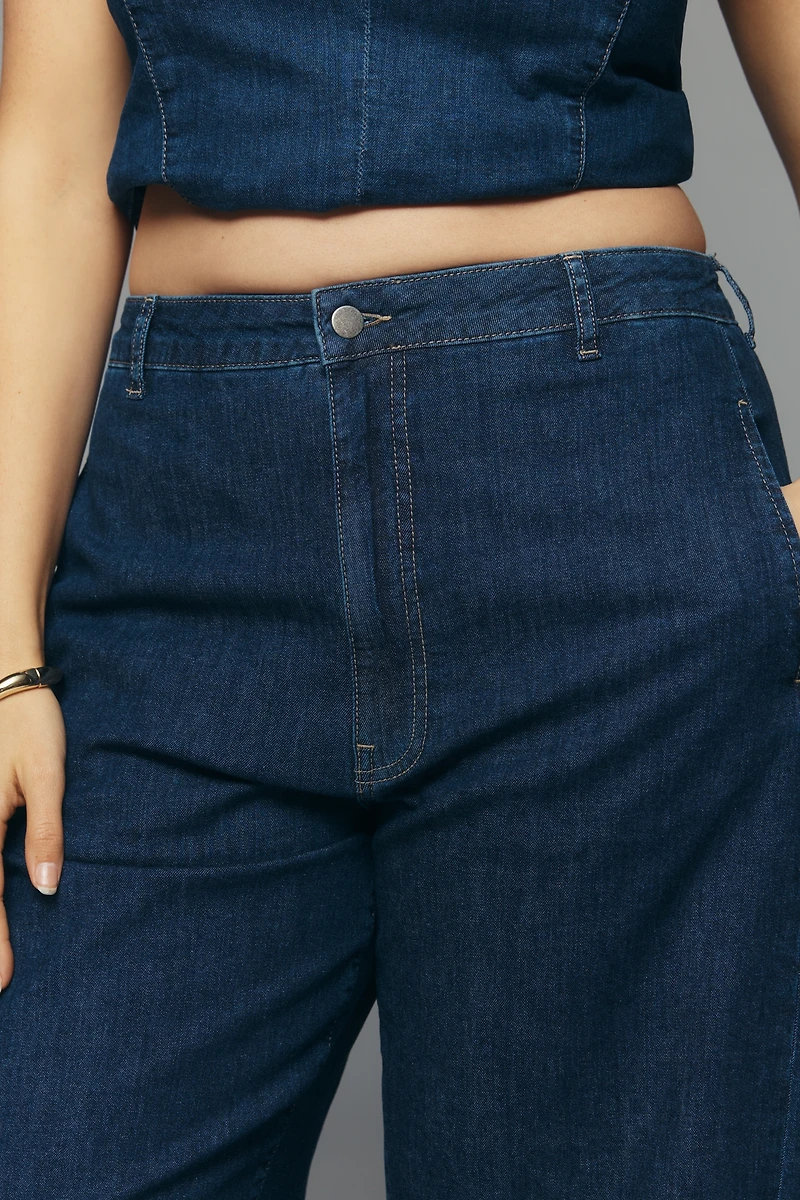 Maeve High-Rise Tapered Jeans