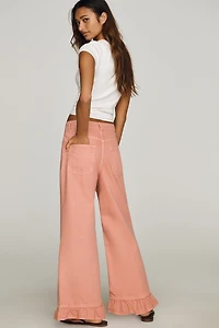 Pilcro Cotton High-Rise Wide-Leg Jeans