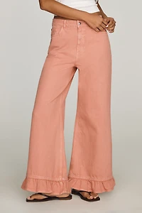 Pilcro Cotton High-Rise Wide-Leg Jeans
