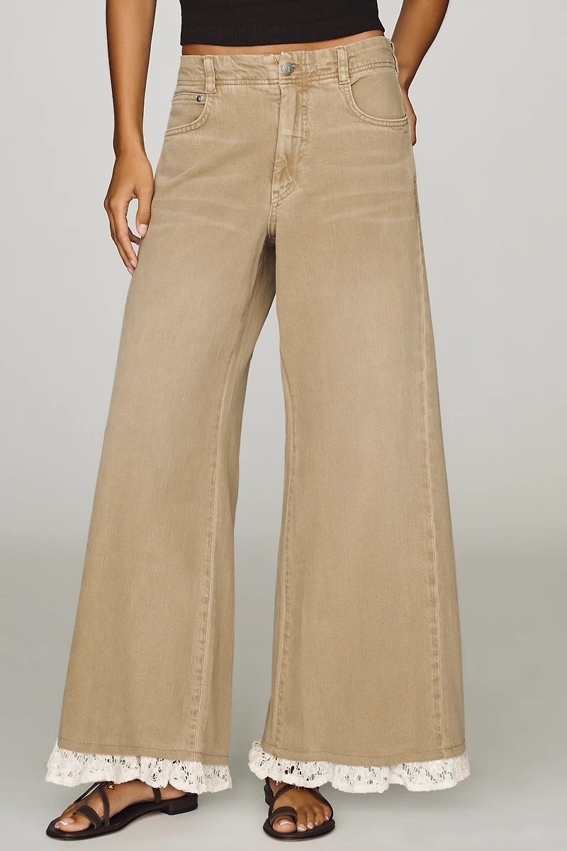 Pilcro Adi Mid-Rise Relaxed Wide-Leg Jeans