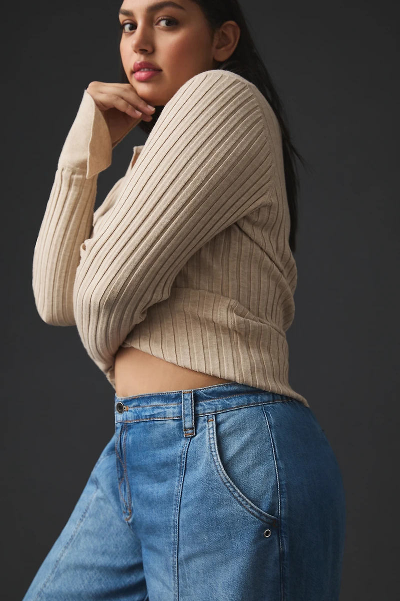 Pilcro Beach Cargo Mid-Rise Jeans