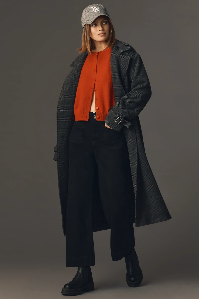 The Colette High-Rise Crop Wide-Leg Jeans by Maeve