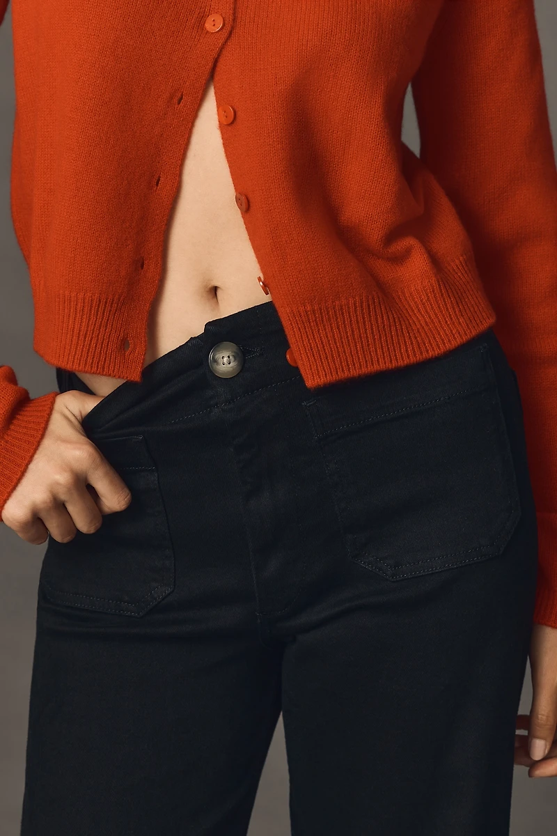 The Colette High-Rise Crop Wide-Leg Jeans by Maeve