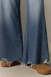 The Adi Regenerative Cotton Mid-Rise Flare Jeans by Pilcro
