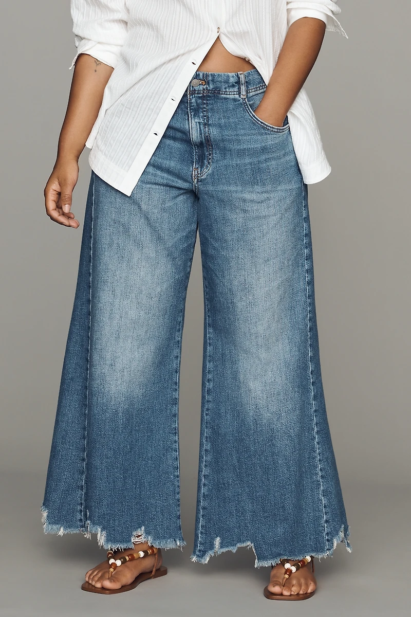 Pilcro Adi Regenerative Cotton Mid-Rise Flare Jeans