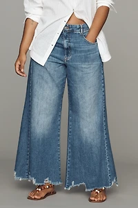 Pilcro Adi Regenerative Cotton Mid-Rise Flare Jeans