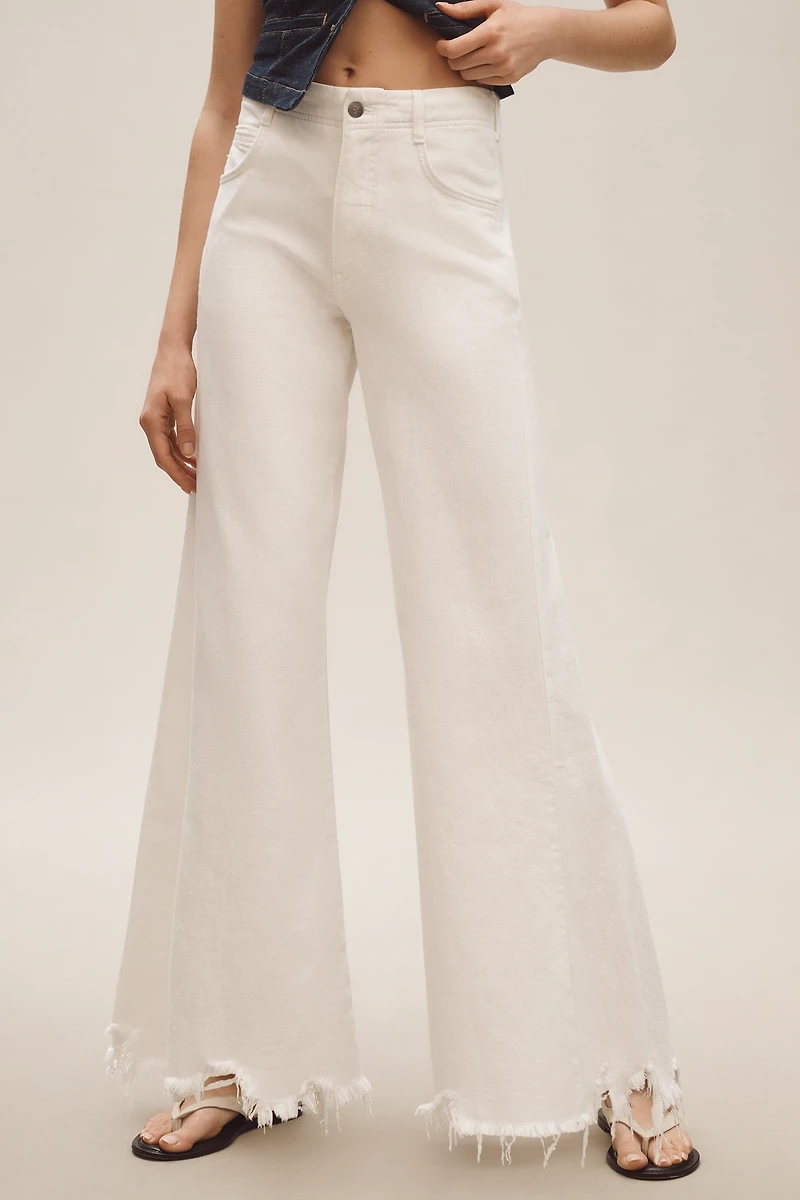 The Adi Mid-Rise Flare Jeans by Pilcro