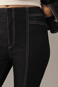 Maeve Downtown Date High-Rise Straight-Leg Jeans