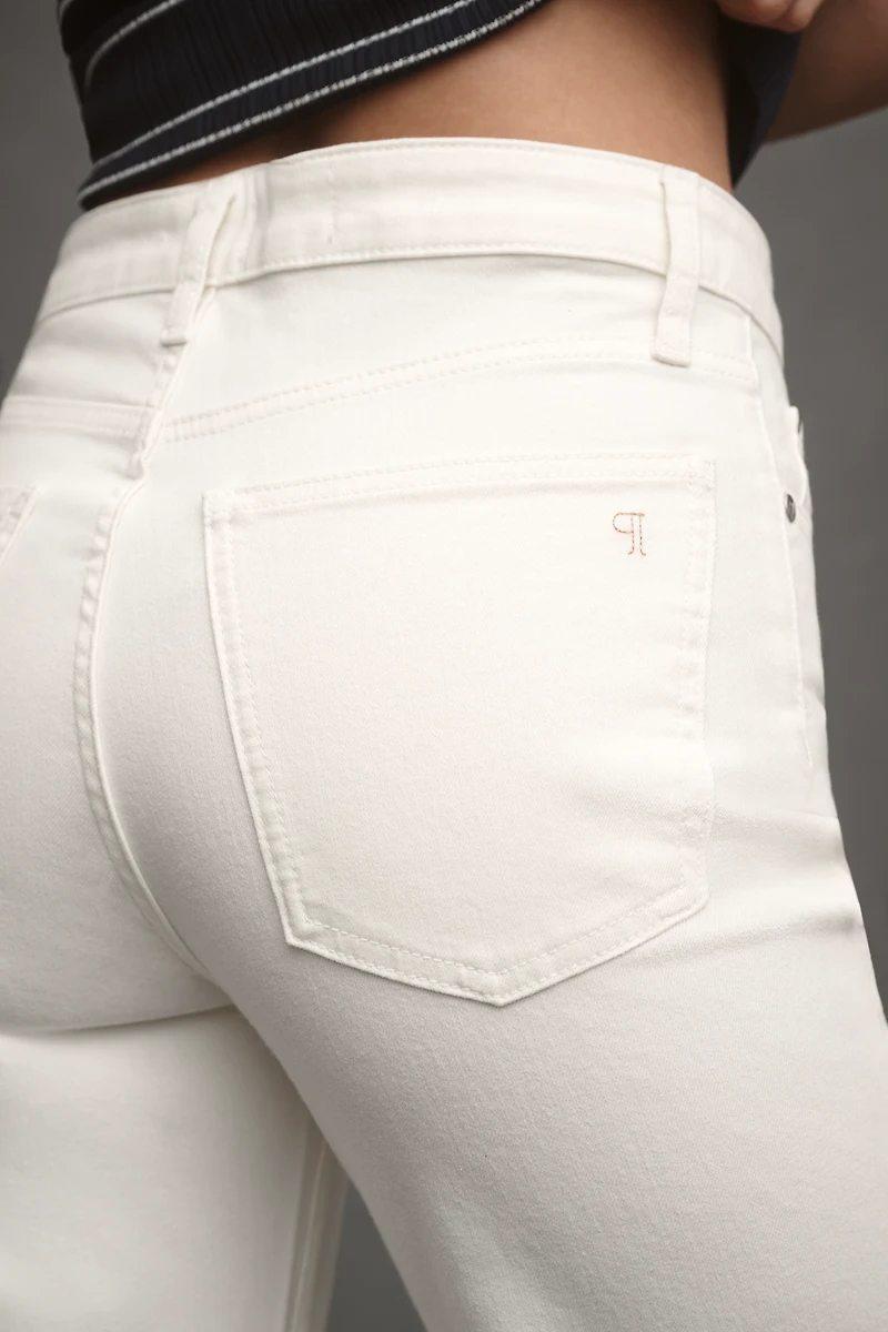 Pilcro High-Rise Cuffed Straight-Leg Jeans