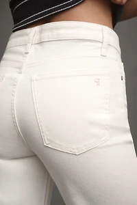 Pilcro High-Rise Cuffed Straight-Leg Jeans