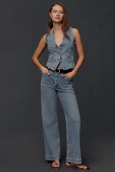 The Colette Regenerative Cotton Full-Length Wide-Leg Jeans by Maeve