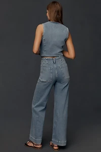 The Colette Regenerative Cotton Full-Length Wide-Leg Jeans by Maeve
