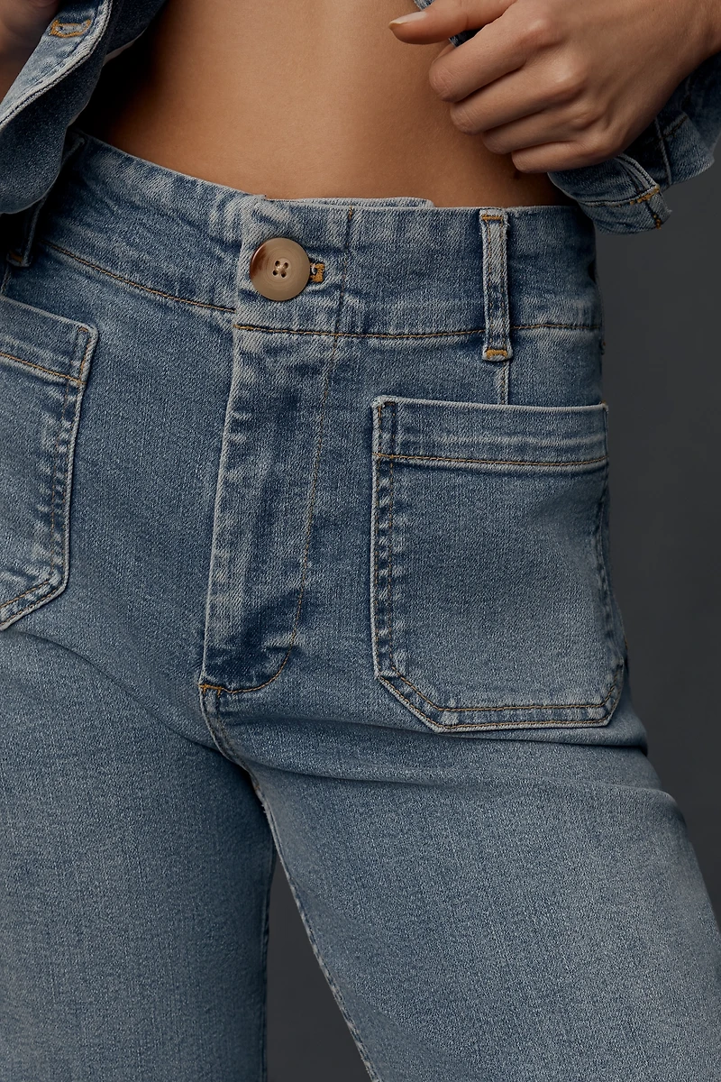 The Colette Regenerative Cotton Full-Length Wide-Leg Jeans by Maeve