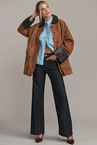 Colette Full-Length Wide-Leg Jeans by Maeve