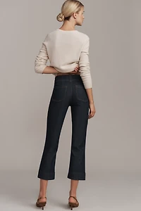 Maeve Slim 70s High-Rise Crop Flare Jeans