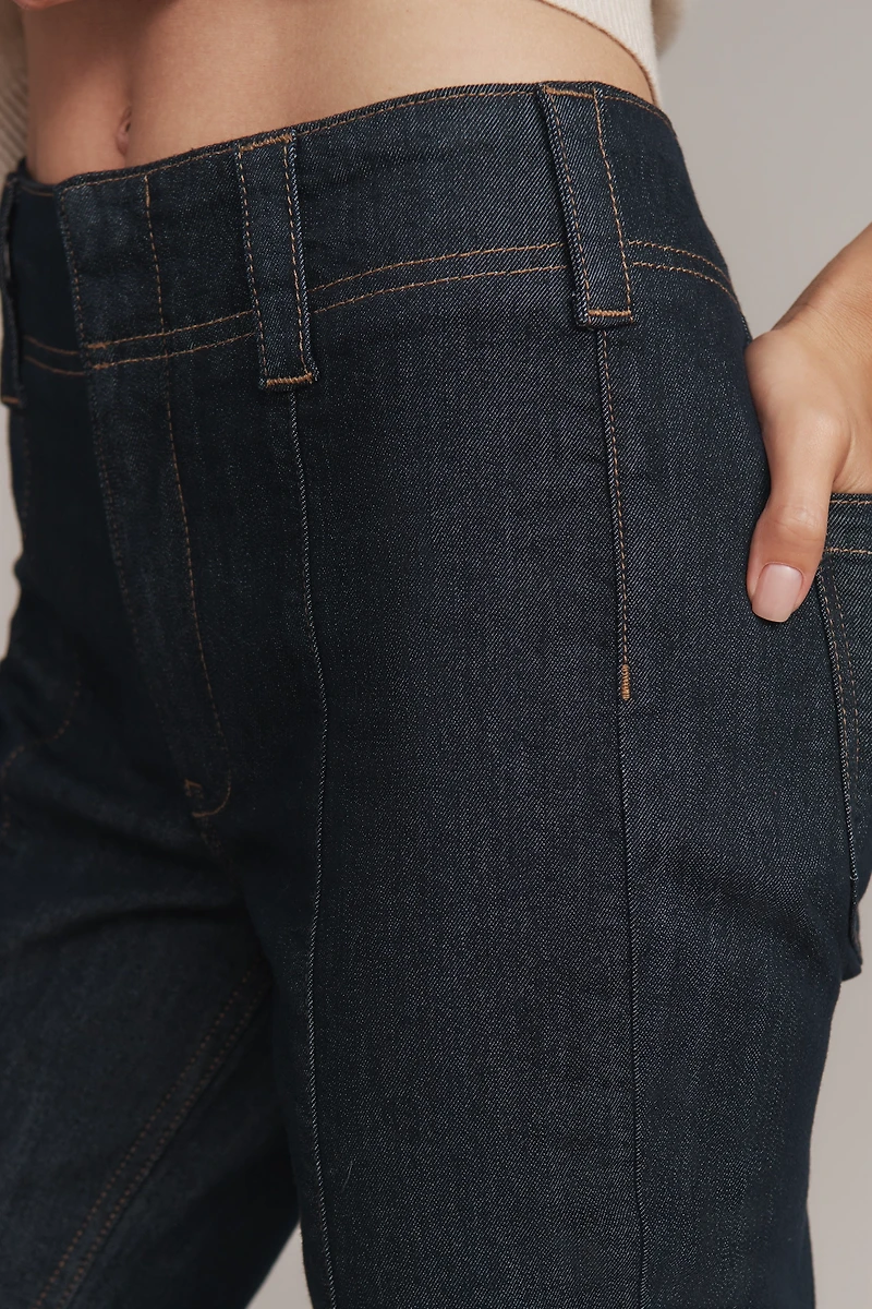 Maeve Slim 70s High-Rise Crop Flare Jeans
