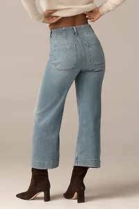 The Curvy Colette Crop Wide-Leg Jeans by Maeve