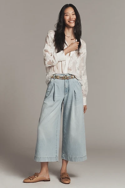 Pilcro High-Rise Crop Wide-Leg Jeans
