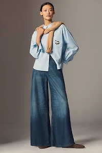 Pilcro High-Rise Wide-Leg Trouser Jeans