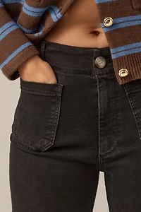 The Curvy Colette High-Rise Crop Wide-Leg Jeans by Maeve