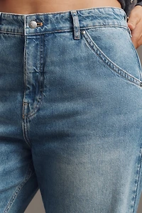 Pilcro High-Rise Straight-Leg Jeans