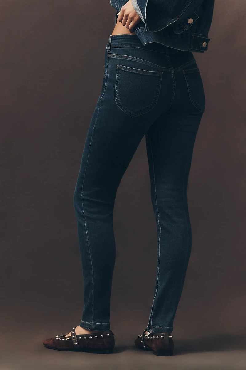 Pilcro Rococo Mid-Rise Zipper-Hem Skinny Jeans