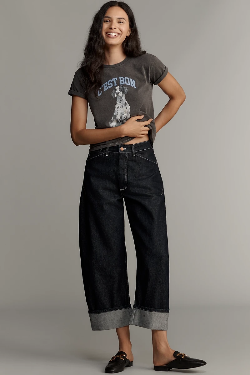 Kayden High Rise Barrel Carpenter Jeans by Pilcro