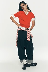 Kayden High Rise Barrel Carpenter Jeans by Pilcro