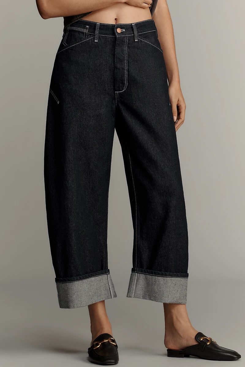 Kayden High Rise Barrel Carpenter Jeans by Pilcro