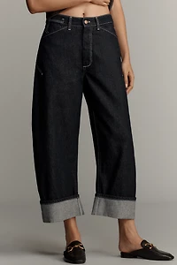 Kayden High Rise Barrel Carpenter Jeans by Pilcro