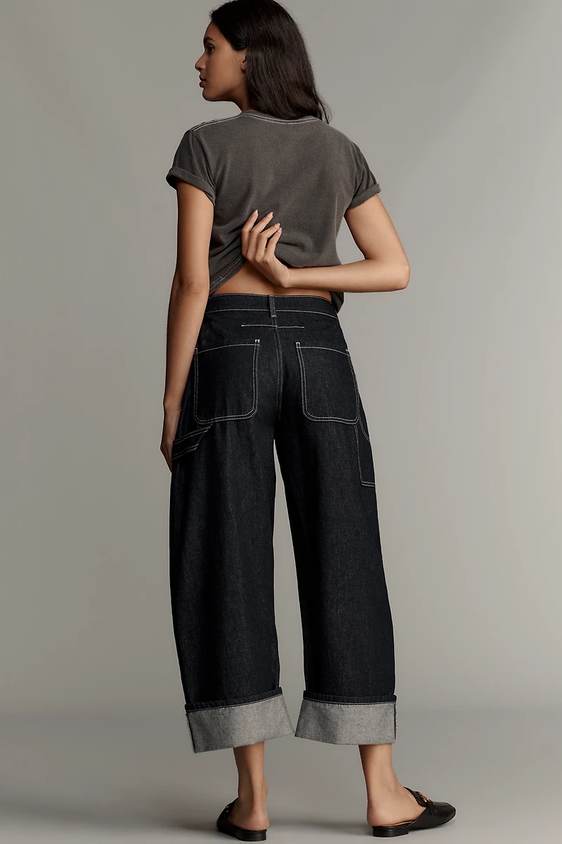 Kayden High Rise Barrel Carpenter Jeans by Pilcro