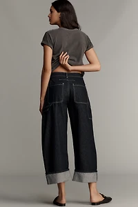 Kayden High Rise Barrel Carpenter Jeans by Pilcro