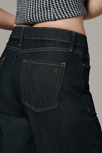 The Robbie High-Rise Flared Fray Jeans by Pilcro