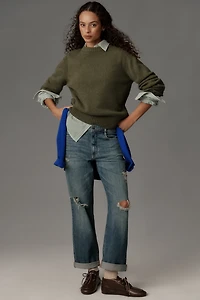 Pilcro Regenerative Cotton Baggy Boyfriend Mid-Rise Relaxed Jeans